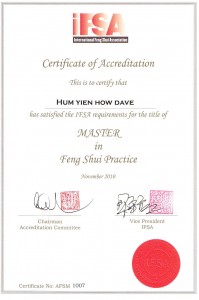 8 IFSA Accreditation of Master Dave Hum